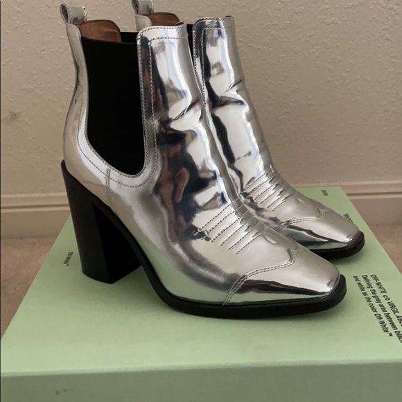 Off-White Cowboy Bootie - Picture 3 of 6